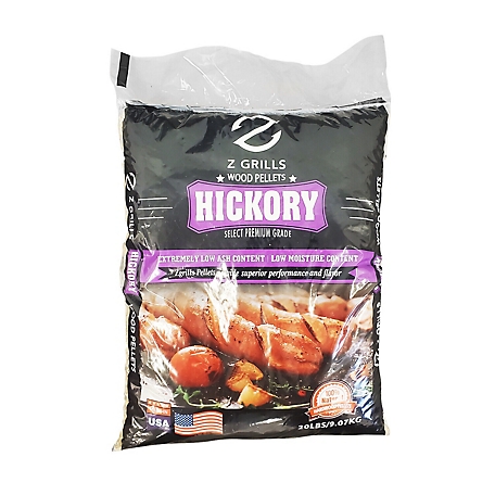 Z Grills Hickory BBQ Pellets, 20 lb. Bag