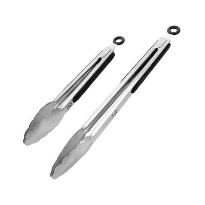 Z Grills Stainless Steel Heavy-Duty Kitchen Tongs, Salad Tongs, BBQ, Serving Food, 9 in., 12 in.