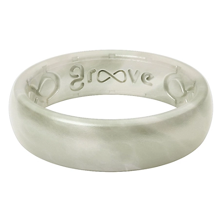 Groove Life Ring Solid Pearl Thin, R1-113-06