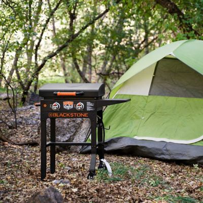 Image showing  2-Burner Propane Gas Cart Griddle with Hood, 361 sq. in., Black