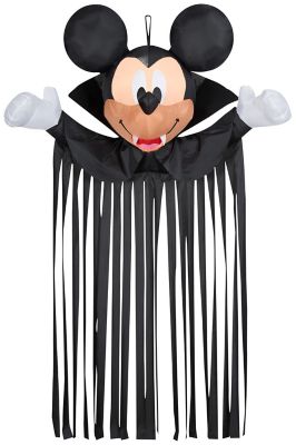 Gemmy Airblown Mickey Head with Streamers Door Hanger