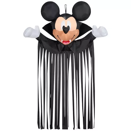 Airblown Gemmy Mickey Head Door Hanger with Streamers Halloween Inflatables