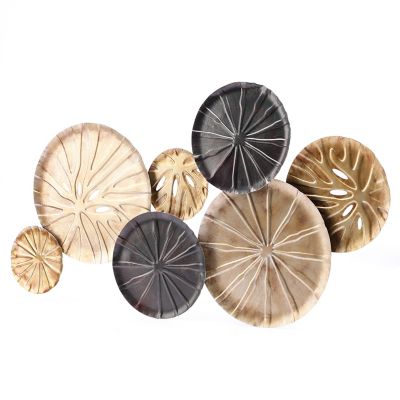 Image showing  Multicolor Sand Dollar Metal Wall Decor, 47.5 in. x 27.5 in.