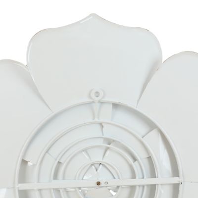 Image showing  White and Gold Flower Metal Wall Decor, 24 in.