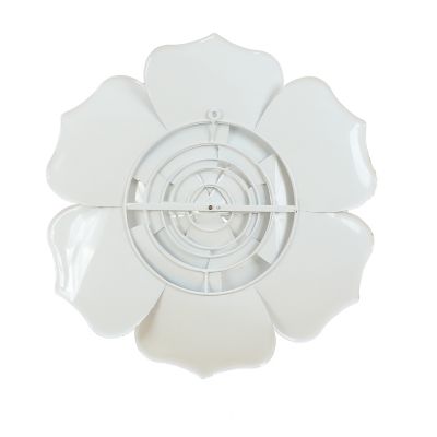 Image showing 8 th LuxenHome White and Gold Flower Metal Wall Decor, 24 in.