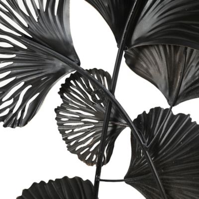 Image showing  Metal Ginkgo Leaves Modern Wall Decor