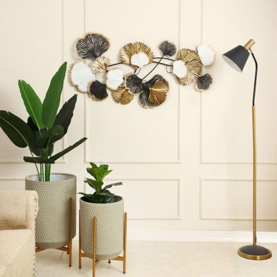 Image showing  Metal Ginkgo Leaves Modern Wall Decor