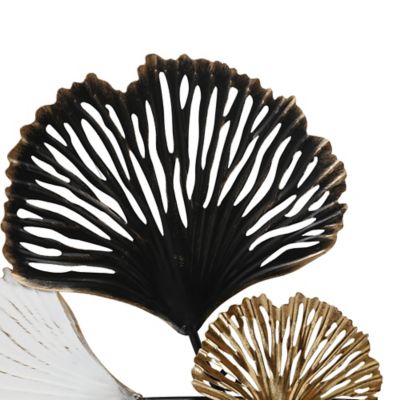 Image showing  Metal Ginkgo Leaves Modern Wall Decor