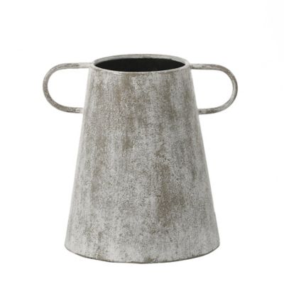 Image showing  Farmhouse Metal Vases, Blue/Gray, 2 pc.