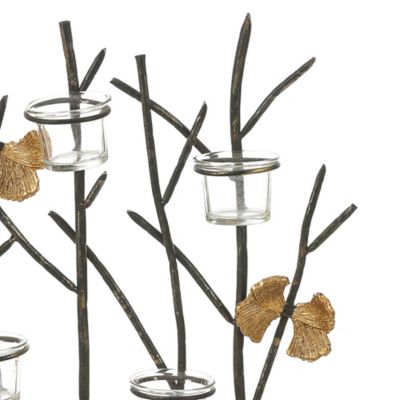 Image showing  19 in. Metal Nature Branches Tabletop Tea Light Holder