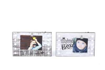 Image showing  2 pc. Kids Mini-Boss and Star LED Picture Frame, WHD674