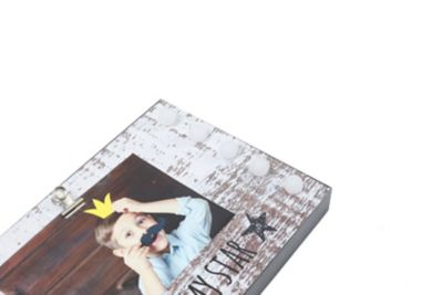 Image showing 7 th LuxenHome 2 pc. Kids Mini-Boss and Star LED Picture Frame, WHD674