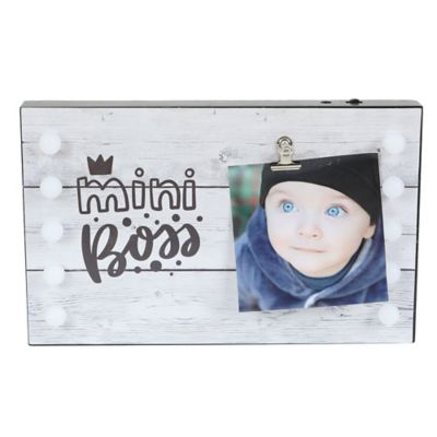 Image showing 9 th LuxenHome 2 pc. Kids Mini-Boss and Star LED Picture Frame, WHD674