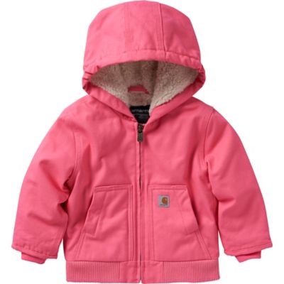 Carhartt Girls' Canvas Active Hooded Insulated Jacket