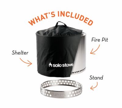 Image showing  19.5 in. Bonfire 2.0 Wood-Burning Fire Pit with Stand and Shelter