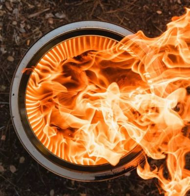 Image showing 8 th Solo Stove 19.5 in. Bonfire 2.0 Wood-Burning Fire Pit with Stand and Shelter