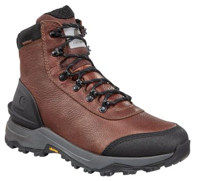 Carhartt Men's Outdoor Insulated Soft Toe Waterproof Hiker Boots, 6 in.