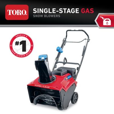 Toro 21 in. Self-Propelled Gas Power Clear 821 QZE 252cc Single-Stage Snow Blower, Electric Start