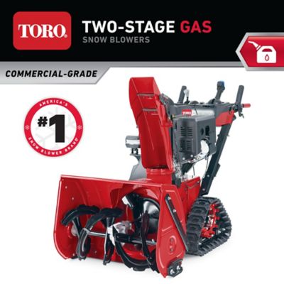 Toro Power 28 in. Hydrostatic Track Drive Gas TRX HD 1428 OHXE 420cc 2-Stage Snow Blower, Electric Start, Hand Warmers