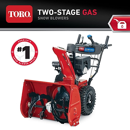 Toro 28 in. Self-Propelled Gas Max HD 828 OAE 252cc 2-Stage Snow Blower with Headlight, Electric Start, Triggerless Steering