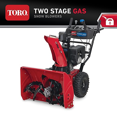 Toro Power 26 in. Self-Propelled Gas Max 826 OHAE 252cc 2-Stage Snow Blower with Headlight, Electric Start, Auto Steer