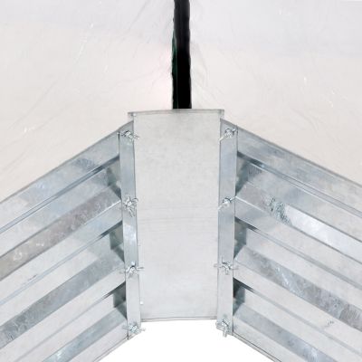 Image showing  Clear Steel Raised Garden Bed and Greenhouse Kit, 27 x 50in.