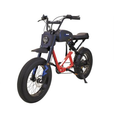 Massimo 20 in. Fat Tire E-14 Urban Runner Electric Bike for Adults, 43 Mile Range,7 Speed Shimano Gears - RED