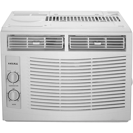 Amana 5,000 BTU 115V Window-Mounted Air Conditioner with Mechanical Controls, AMAP050DW