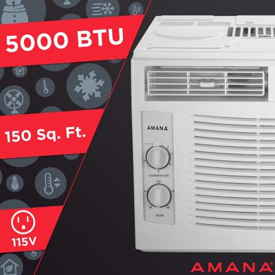 Image showing  115V Window Air Conditioner with Mechanical Controls, 150 sq. ft., 5,000 BTUs