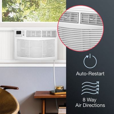 Image showing 6 th Amana 12,000 BTU 115V Window-Mounted Air Conditioner with Remote Control, AMAP121CW