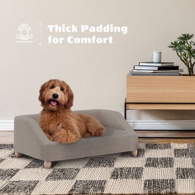 Image showing  36 in. Microfiber Rectangle Pet Bed for Medium-Sized Dogs