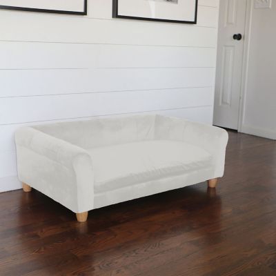 Image showing  42-In. Elegant Faux-Velvet Rectangle Pet Bed for Medium and Large Dogs