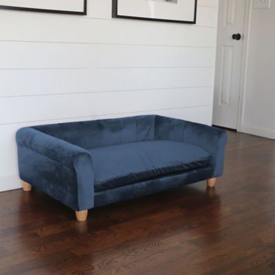 Image showing  42-In. Elegant Faux-Velvet Rectangle Pet Bed for Medium and Large Dogs