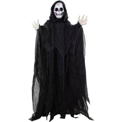 Haunted Hill Farm 6 ft. Gore Gore the Tattered Reaper with Animated Eyes, HHRPR-16FLSA