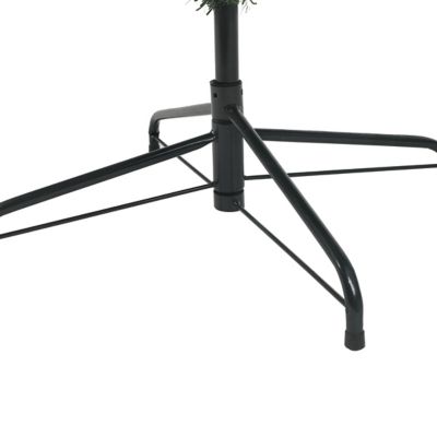 Image showing  7 ft. Artificial Pre-Lit Clear LED Green Christmas Tree with Metal Stand