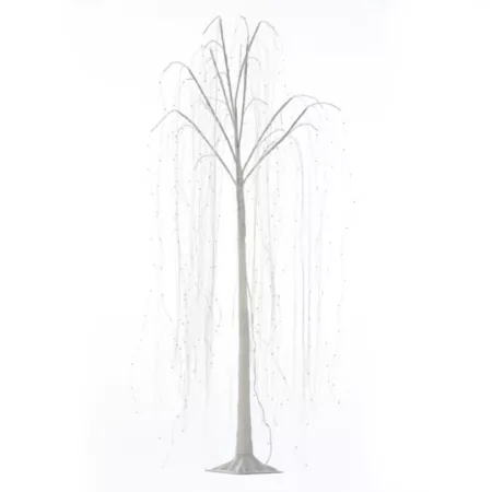 LuxenHome 6 ft Illuminated Artificial Willow Artificial Plants & Flowers