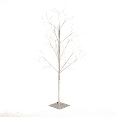 LuxenHome 4 ft. Pre-Lit Birch Twig Artificial Christmas Tree