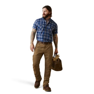 Image showing 4 th Ariat Men's Rebar Made Tough Short-Sleeve Work Shirt