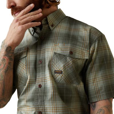 Image showing  Men's Rebar Made Tough Short-Sleeve Work Shirt
