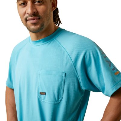 Image showing  Men's Rebar Heat Fighter Short-Sleeve Work T-Shirt