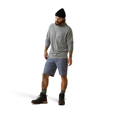 Image showing 3 th Ariat Men's Rebar Cotton Strong Hooded Long -Sleeve Work T-Shirt