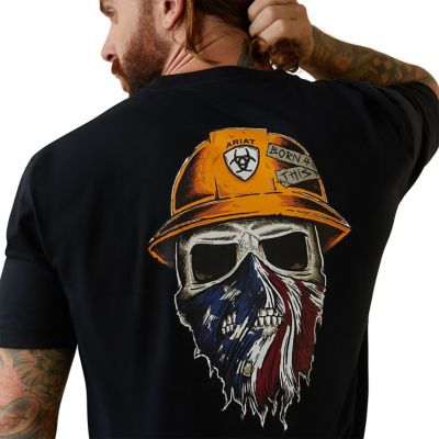Image showing 5 th Ariat Men's Rebar Workman Born for This Short -Sleeve Work T-Shirt