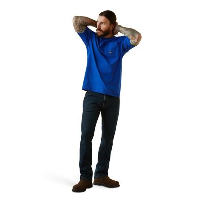 Image showing 5 th Ariat Men's Rebar Workman Born for This Short -Sleeve Work T-Shirt