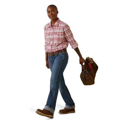 Image showing 5 th Ariat Women's Rebar Made Tough DuraStretch Long-Sleeve Work Shirt