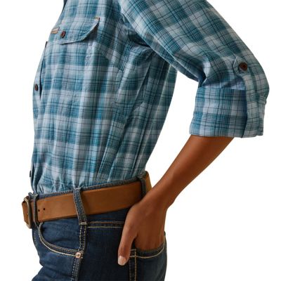 Image showing  Women's Rebar Made Tough DuraStretch Long-Sleeve Work Shirt