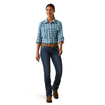 Image showing 5 th Ariat Women's Rebar Made Tough DuraStretch Long-Sleeve Work Shirt