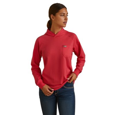 Ariat Women's Rebar Cotton Strong Hooded Long-Sleeve Work T-Shirt