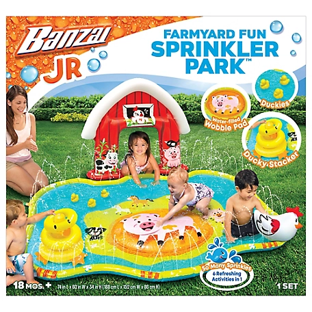 Banzai Farmyard Fun Sprinkler Park