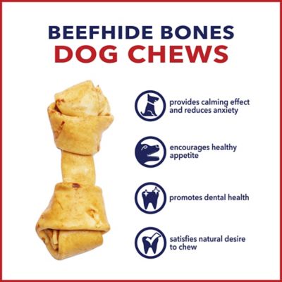 Image showing  6 in. American Beefhide Chicken Flavor Bone Dog Chew Treats, 12 ct.