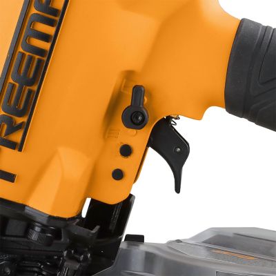 Image showing  3-1/2 in. 2nd Generation Pneumatic 15 Degree Coil Framing Nailer with Metal Belt Hook and 1/4 in. NPT Air Connector